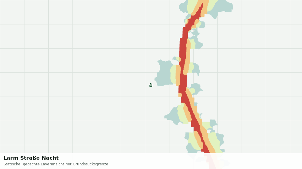 Statische Kartenansicht: Lärm Straße Nacht