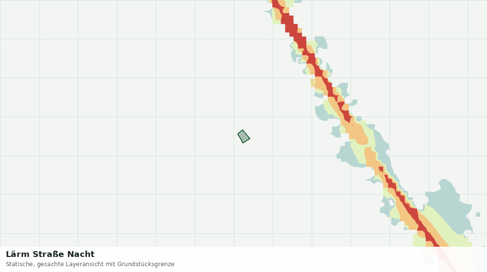 Statische Kartenansicht: Lärm Straße Nacht