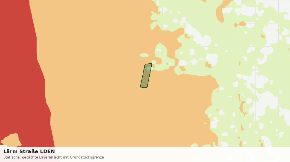 Statische Kartenansicht: Lärm Straße LDEN