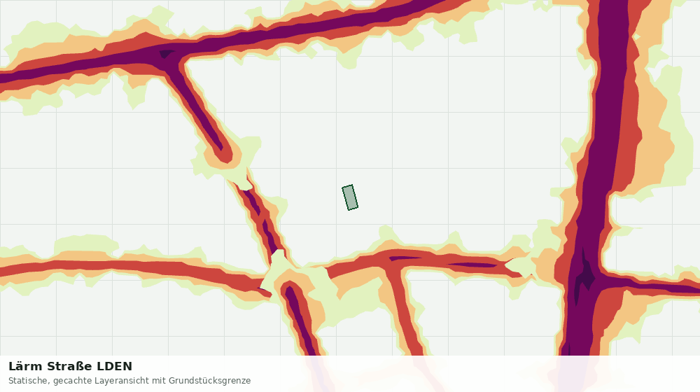 Statische Kartenansicht: Lärm Straße LDEN