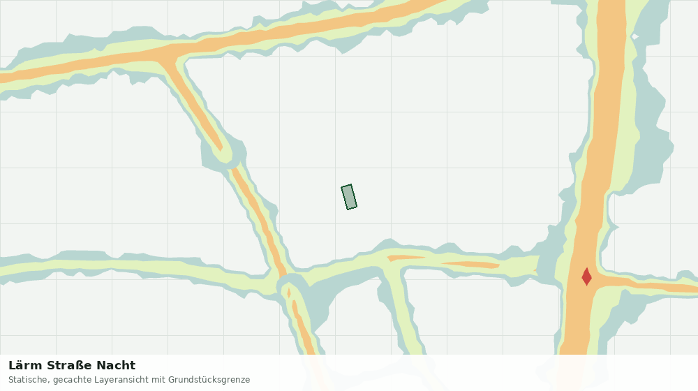Statische Kartenansicht: Lärm Straße Nacht
