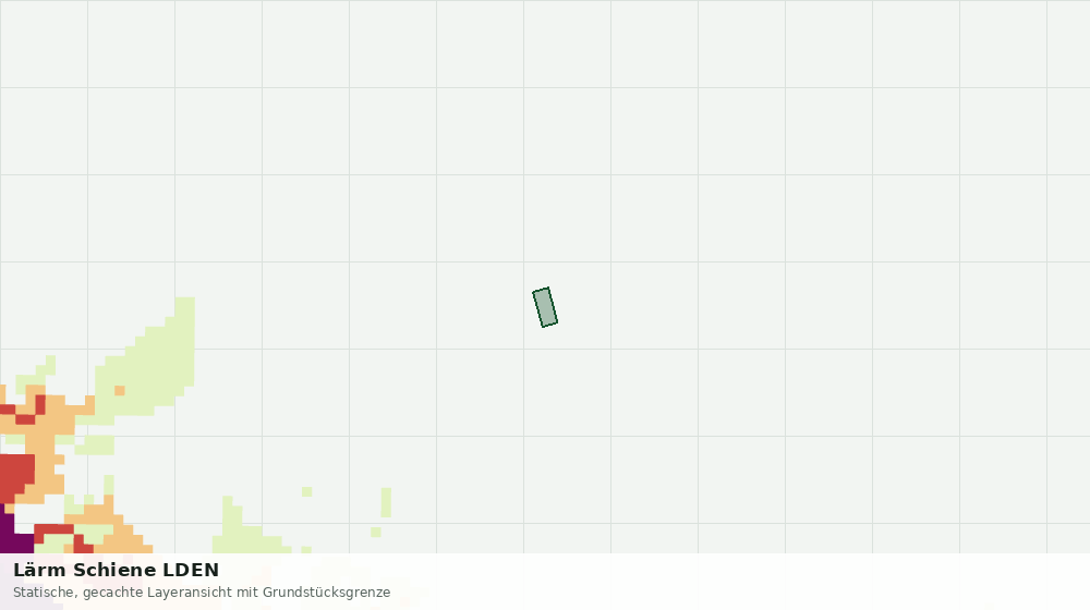 Statische Kartenansicht: Lärm Schiene LDEN