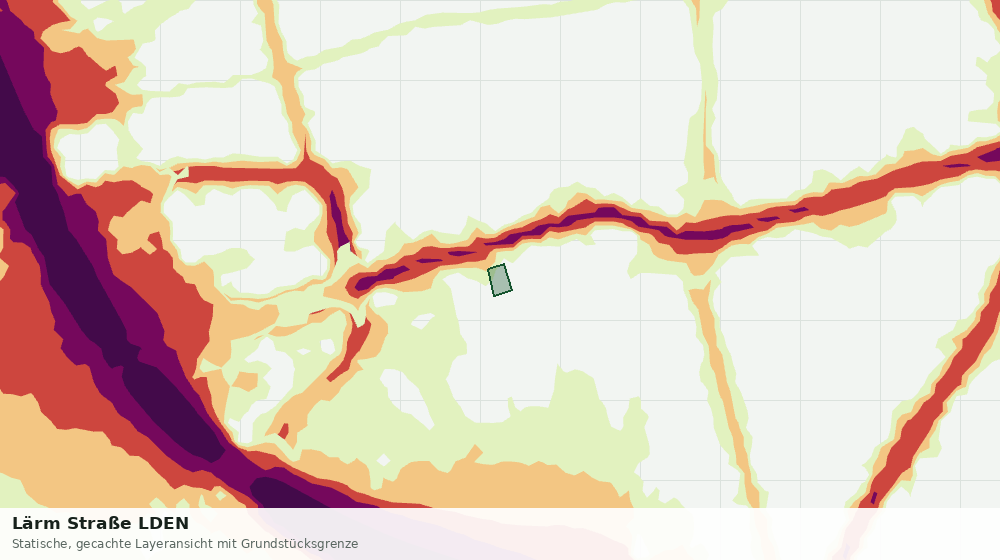 Statische Kartenansicht: Lärm Straße LDEN