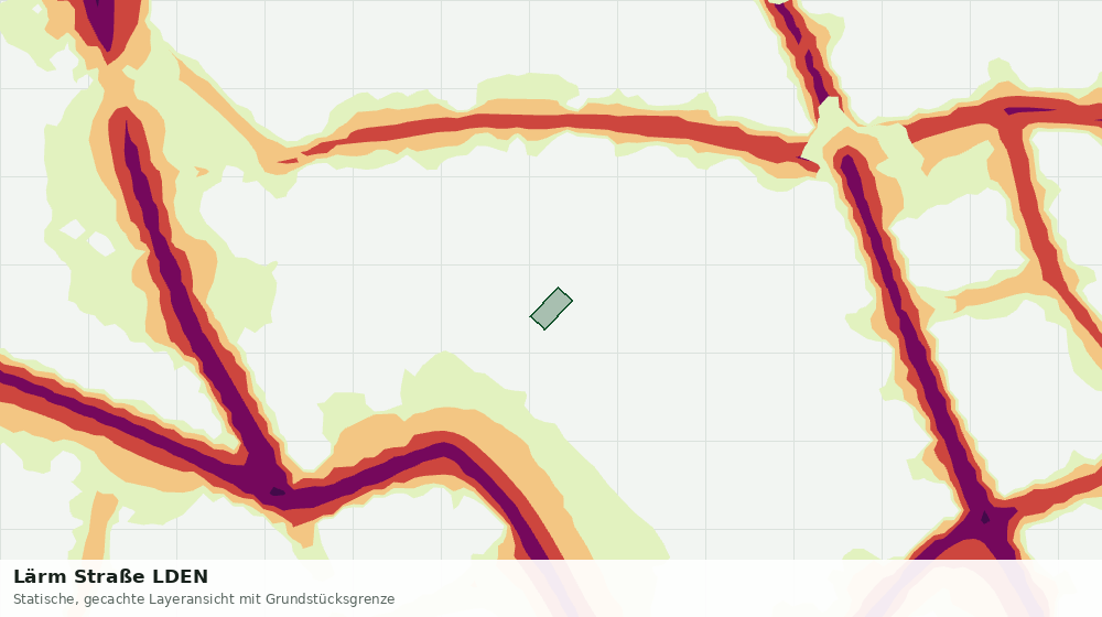 Statische Kartenansicht: Lärm Straße LDEN