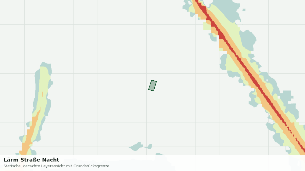 Statische Kartenansicht: Lärm Straße Nacht