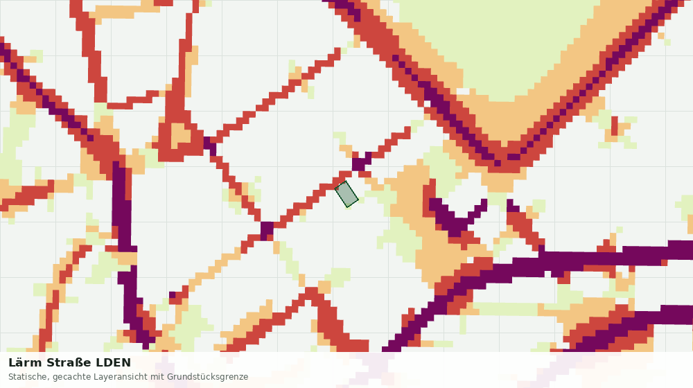 Statische Kartenansicht: Lärm Straße LDEN