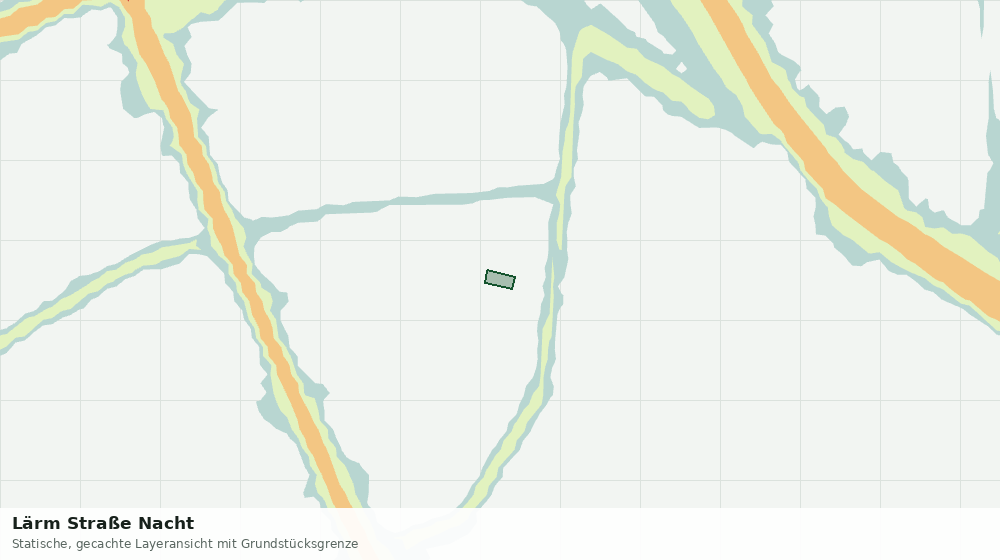 Statische Kartenansicht: Lärm Straße Nacht