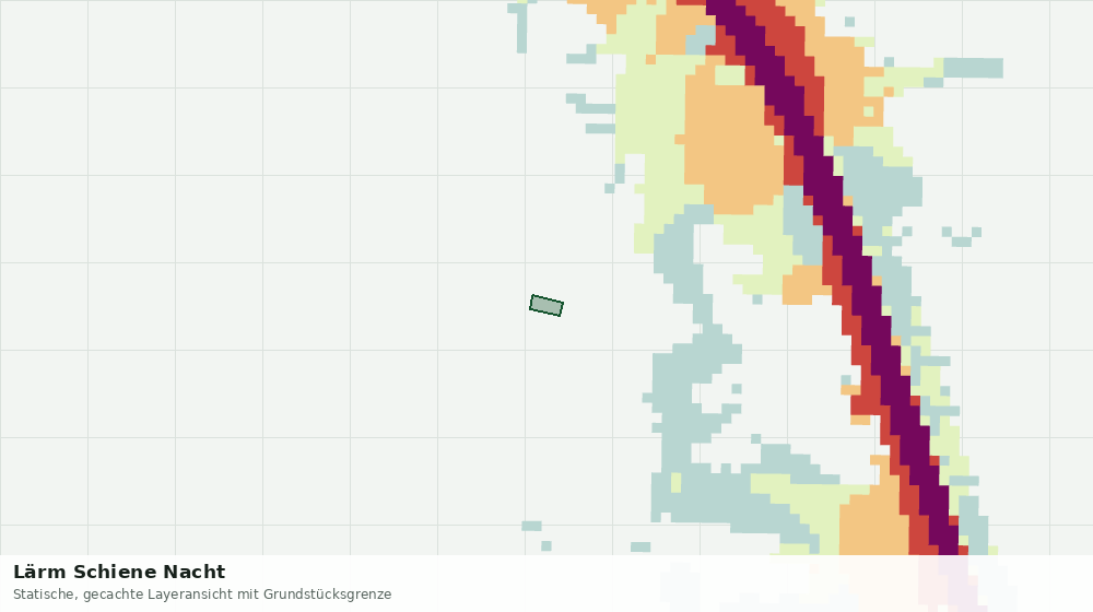 Statische Kartenansicht: Lärm Schiene Nacht