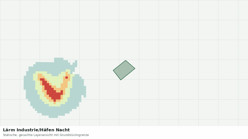 Statische Kartenansicht: Lärm Industrie/Häfen Nacht