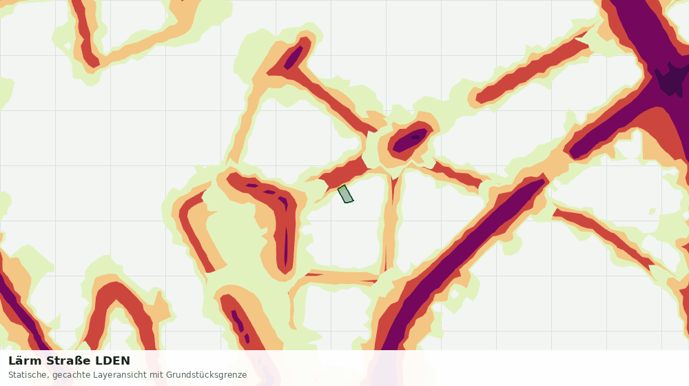 Statische Kartenansicht: Lärm Straße LDEN