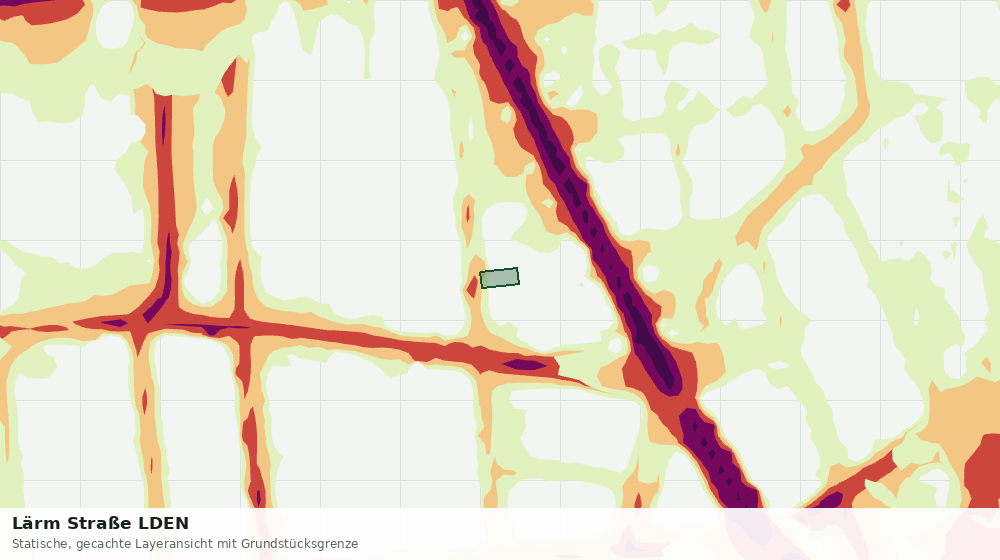 Statische Kartenansicht: Lärm Straße LDEN