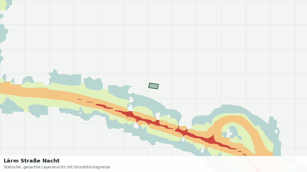Statische Kartenansicht: Lärm Straße Nacht