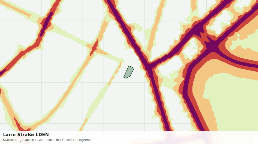 Statische Kartenansicht: Lärm Straße LDEN