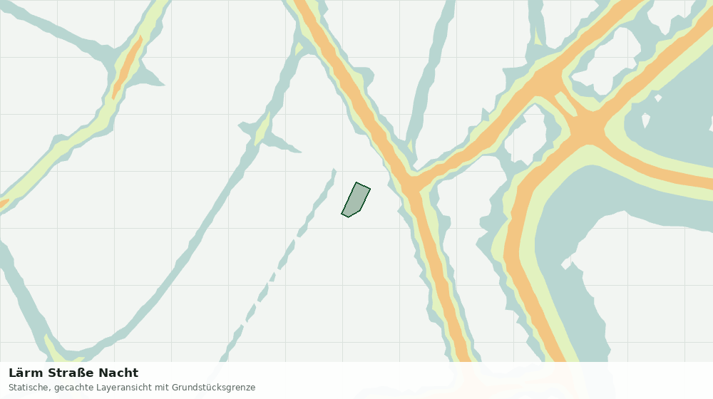 Statische Kartenansicht: Lärm Straße Nacht