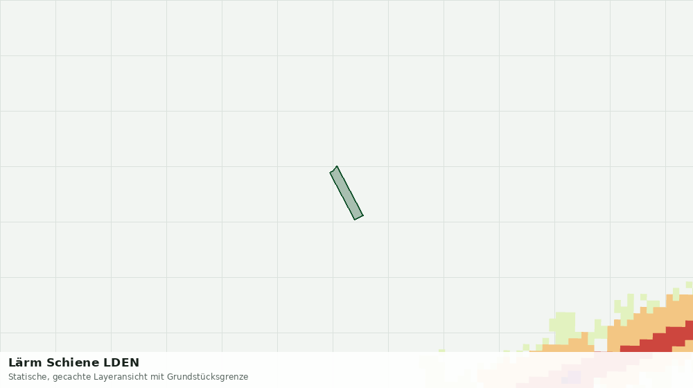 Statische Kartenansicht: Lärm Schiene LDEN