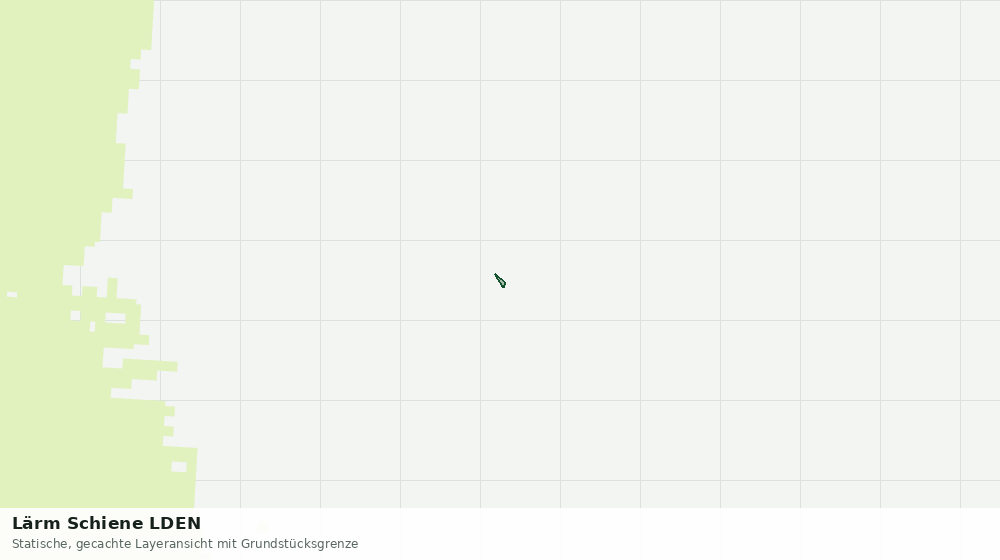 Statische Kartenansicht: Lärm Schiene LDEN