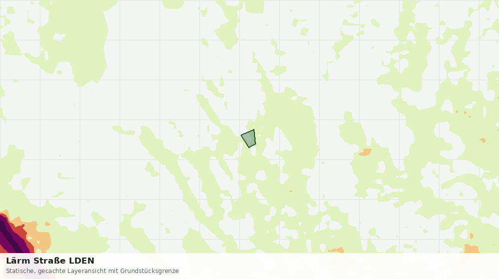Statische Kartenansicht: Lärm Straße LDEN