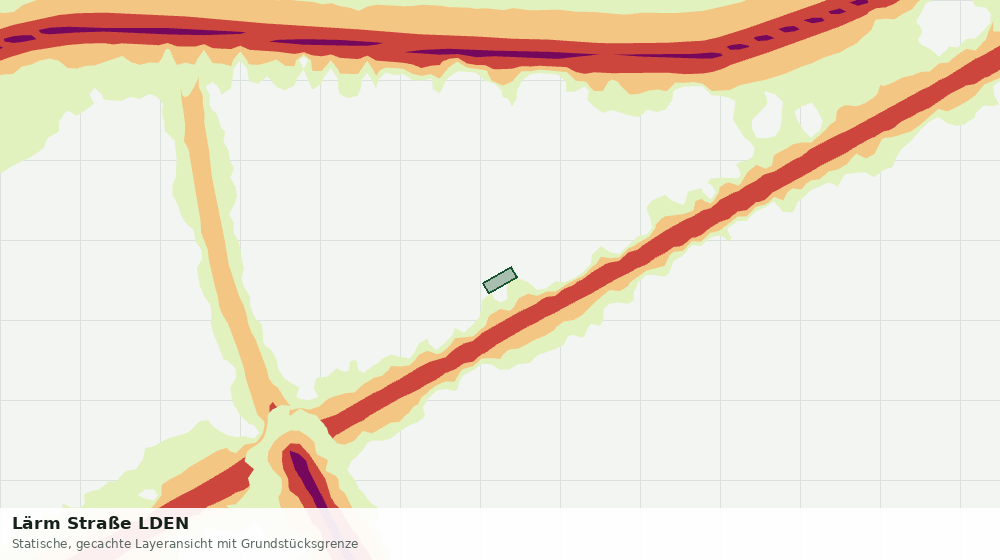 Statische Kartenansicht: Lärm Straße LDEN