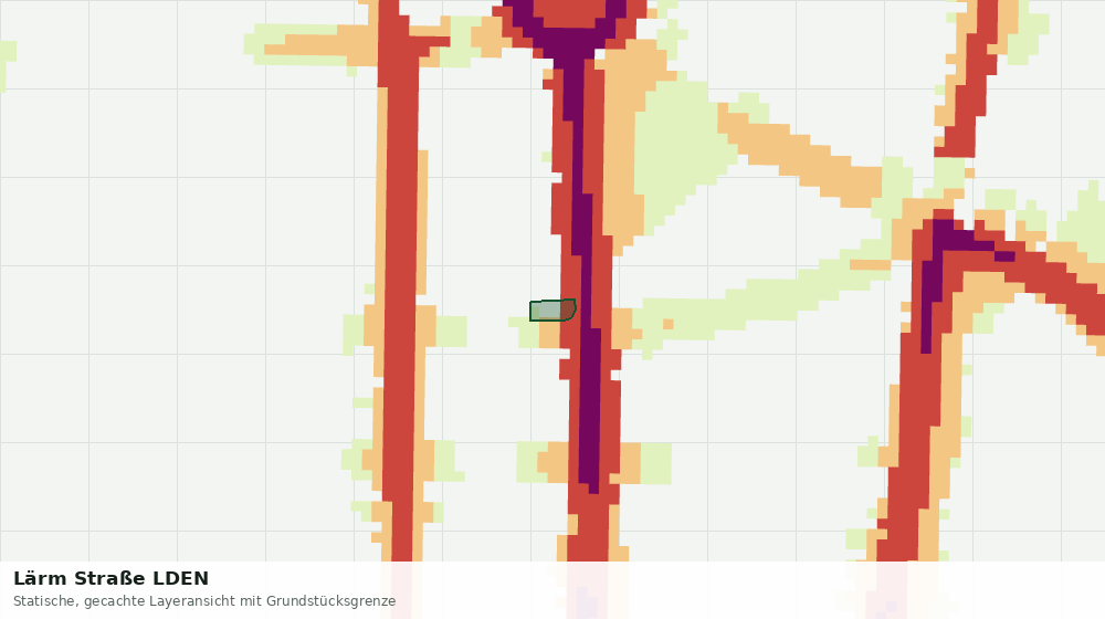 Statische Kartenansicht: Lärm Straße LDEN