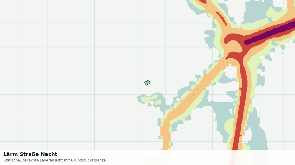 Statische Kartenansicht: Lärm Straße Nacht