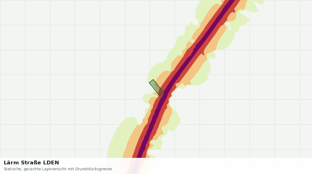 Statische Kartenansicht: Lärm Straße LDEN