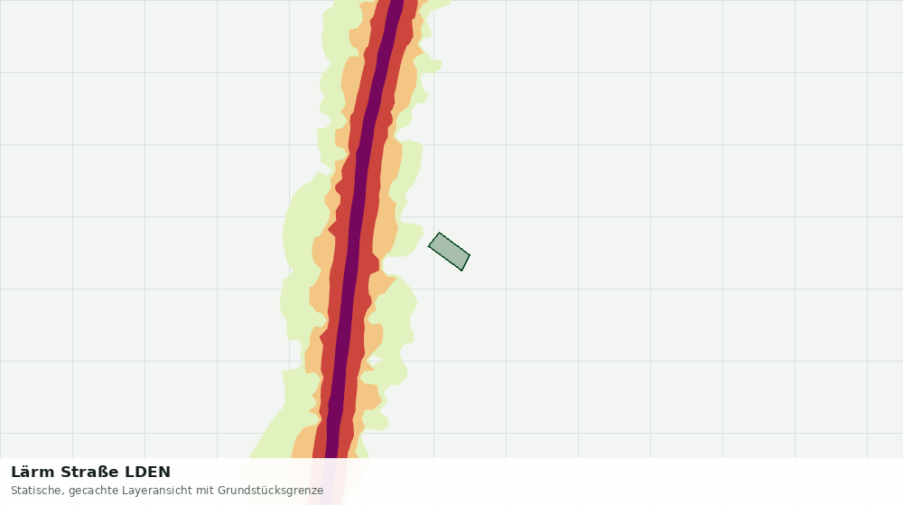 Statische Kartenansicht: Lärm Straße LDEN