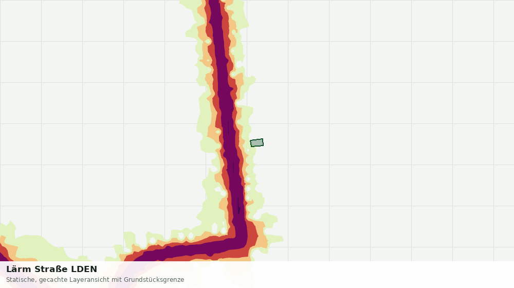 Statische Kartenansicht: Lärm Straße LDEN