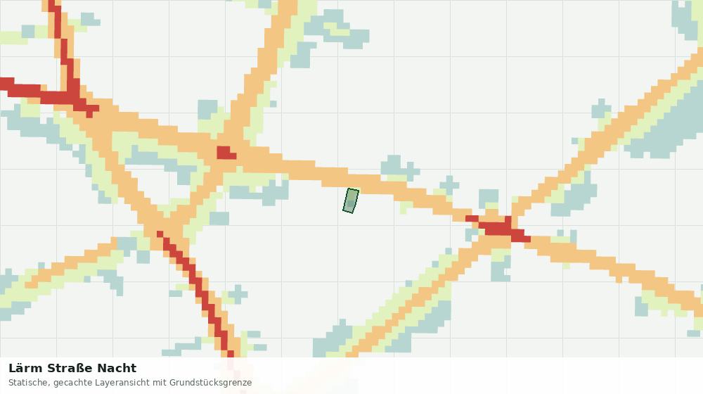 Statische Kartenansicht: Lärm Straße Nacht