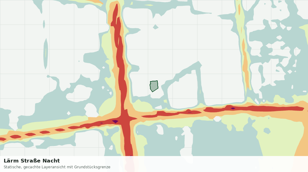 Statische Kartenansicht: Lärm Straße Nacht