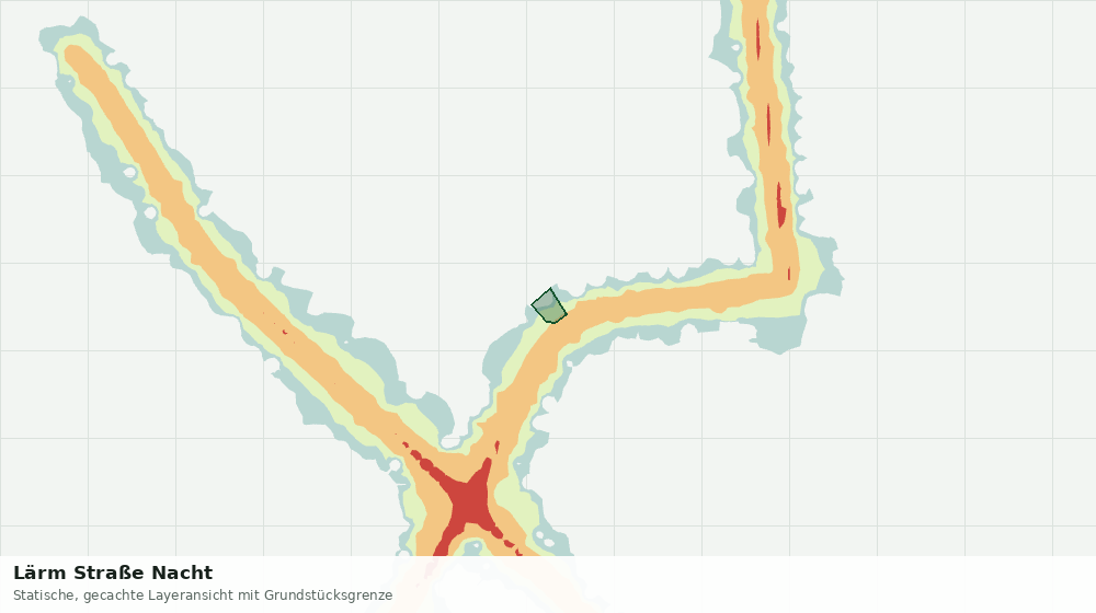 Statische Kartenansicht: Lärm Straße Nacht
