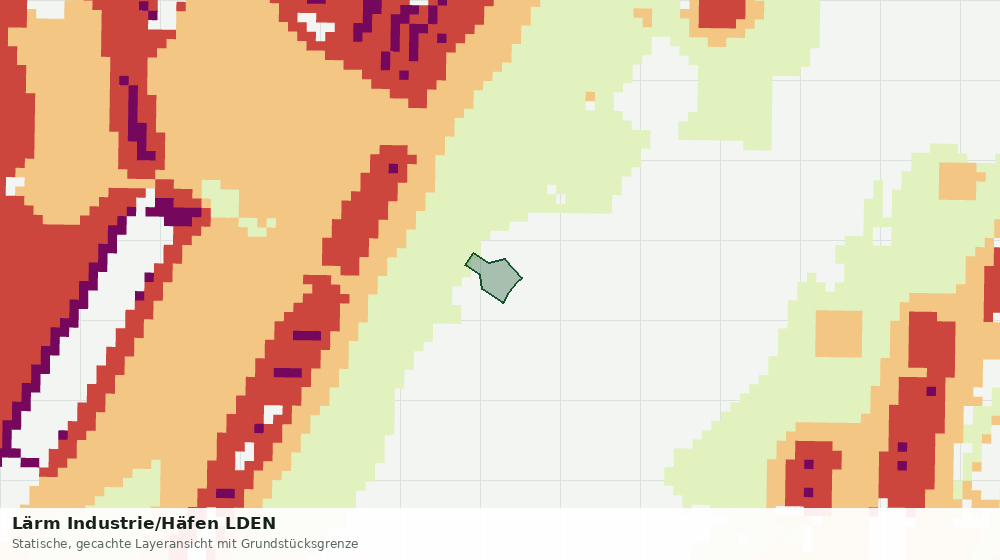 Statische Kartenansicht: Lärm Industrie/Häfen LDEN