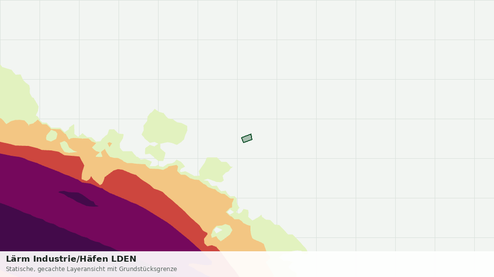 Statische Kartenansicht: Lärm Industrie/Häfen LDEN