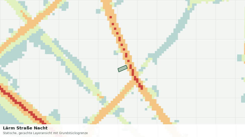 Statische Kartenansicht: Lärm Straße Nacht