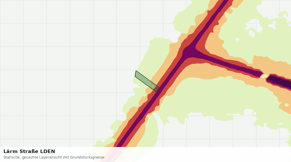 Statische Kartenansicht: Lärm Straße LDEN