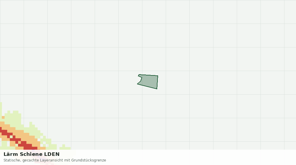 Statische Kartenansicht: Lärm Schiene LDEN