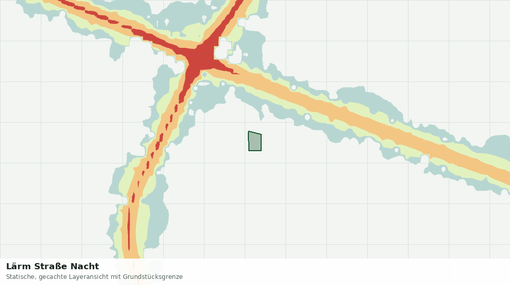 Statische Kartenansicht: Lärm Straße Nacht