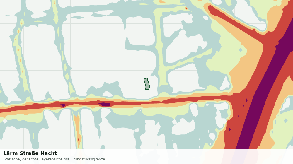 Statische Kartenansicht: Lärm Straße Nacht