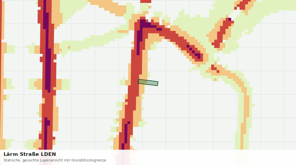 Statische Kartenansicht: Lärm Straße LDEN