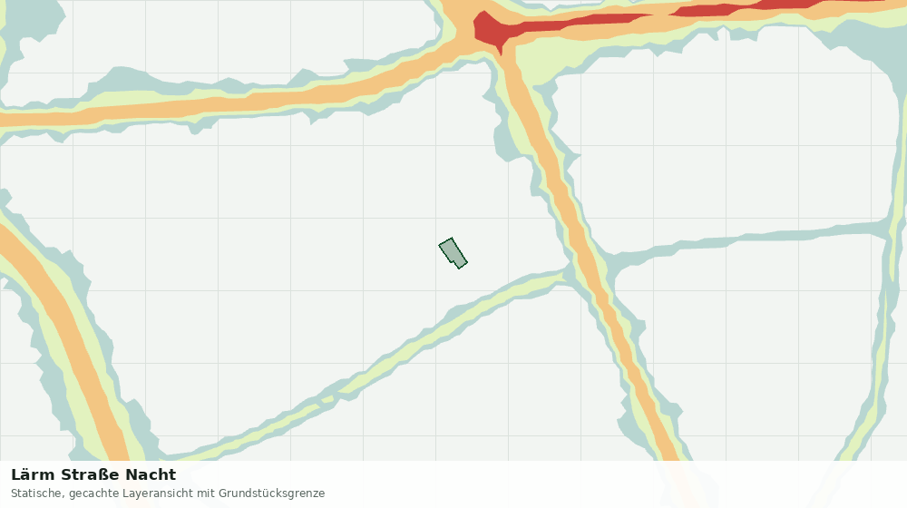 Statische Kartenansicht: Lärm Straße Nacht