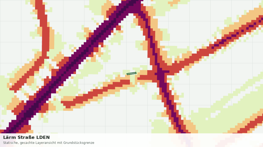 Statische Kartenansicht: Lärm Straße LDEN