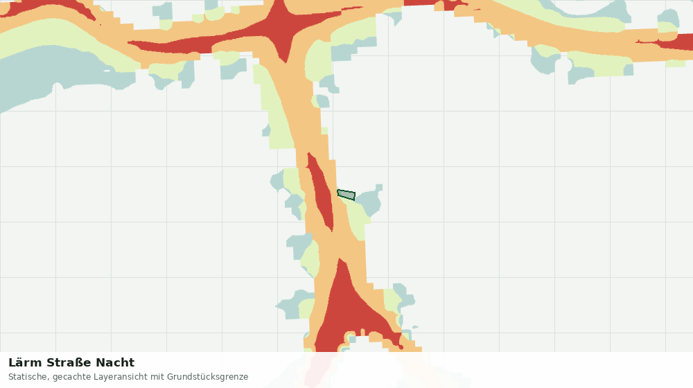 Statische Kartenansicht: Lärm Straße Nacht
