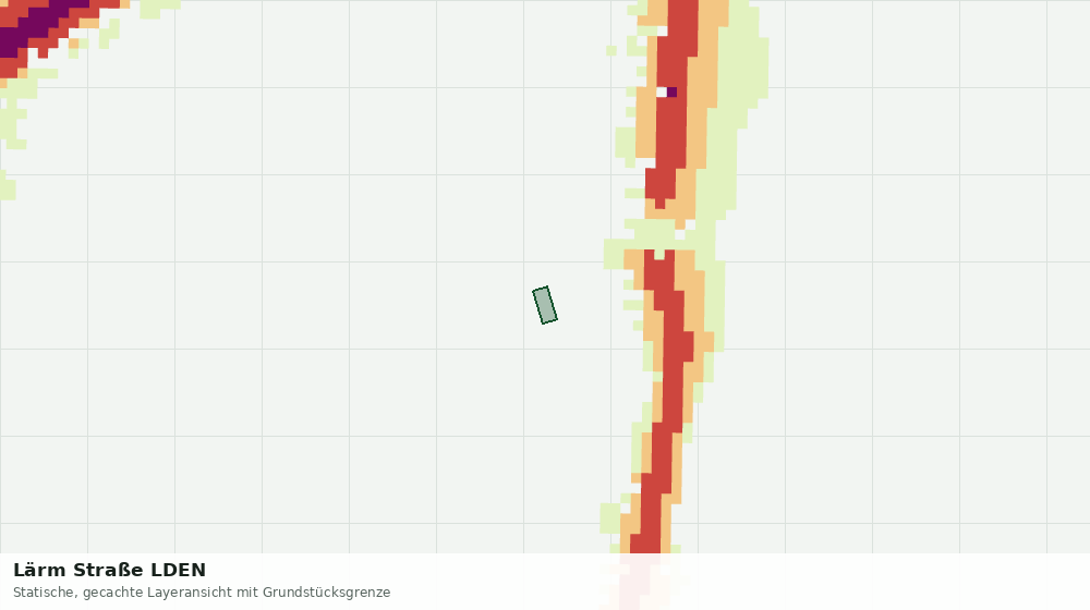 Statische Kartenansicht: Lärm Straße LDEN