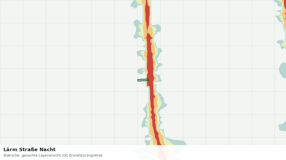 Statische Kartenansicht: Lärm Straße Nacht
