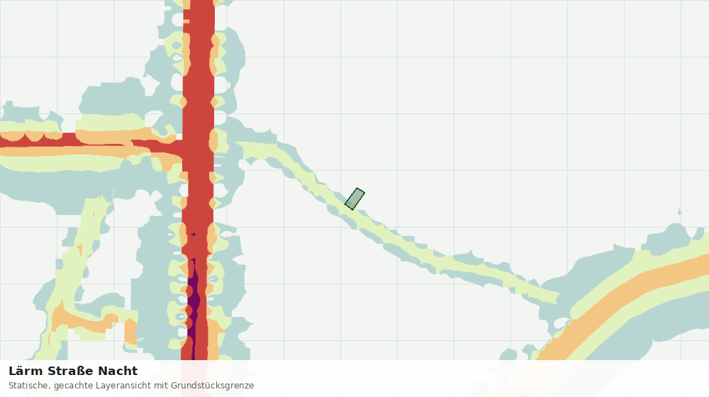 Statische Kartenansicht: Lärm Straße Nacht