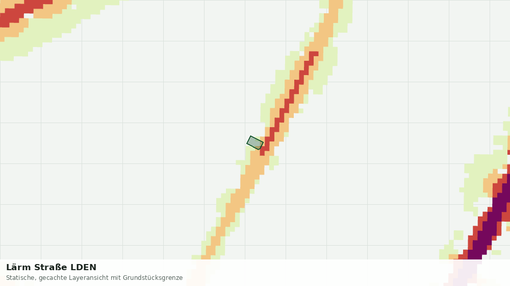Statische Kartenansicht: Lärm Straße LDEN