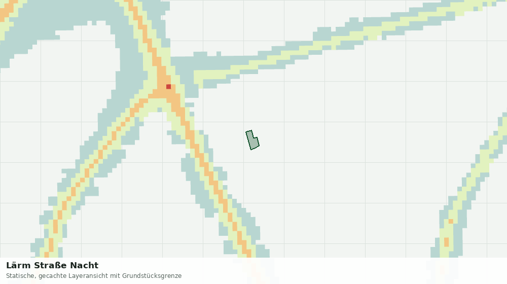 Statische Kartenansicht: Lärm Straße Nacht