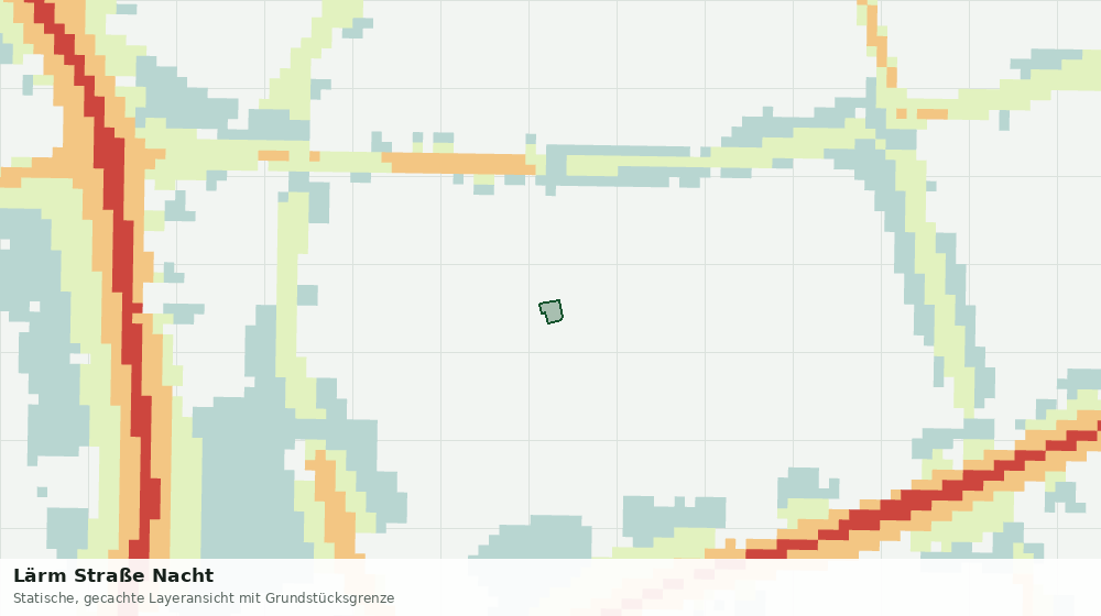 Statische Kartenansicht: Lärm Straße Nacht