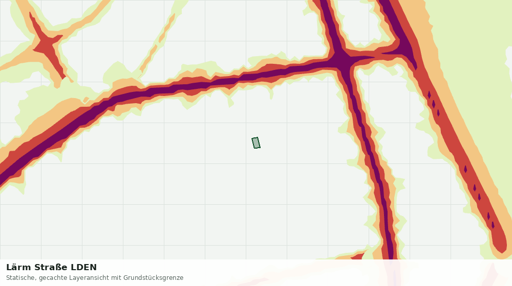 Statische Kartenansicht: Lärm Straße LDEN