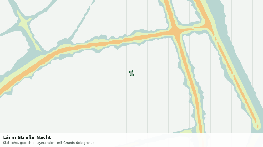 Statische Kartenansicht: Lärm Straße Nacht