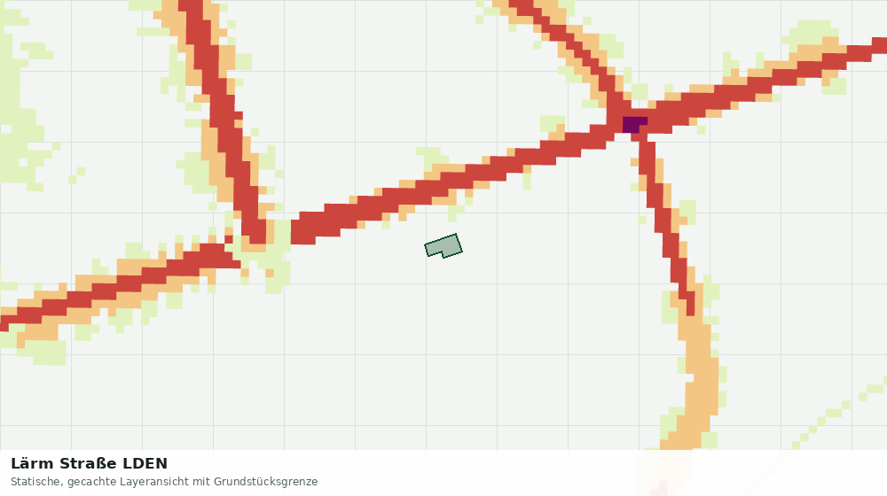 Statische Kartenansicht: Lärm Straße LDEN
